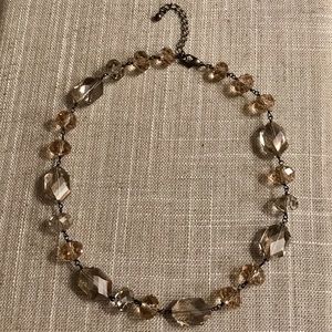 NWT! Lulu Avenue Faceted Faux Crystal Necklace